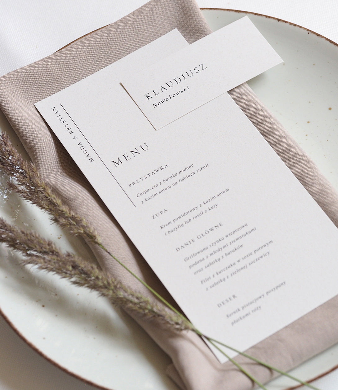 Menu Beige