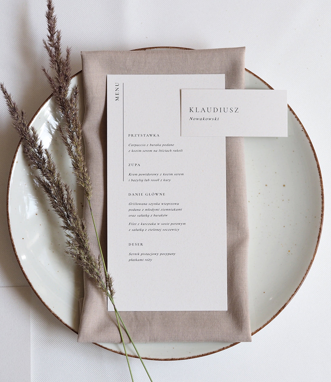 Menu Beige