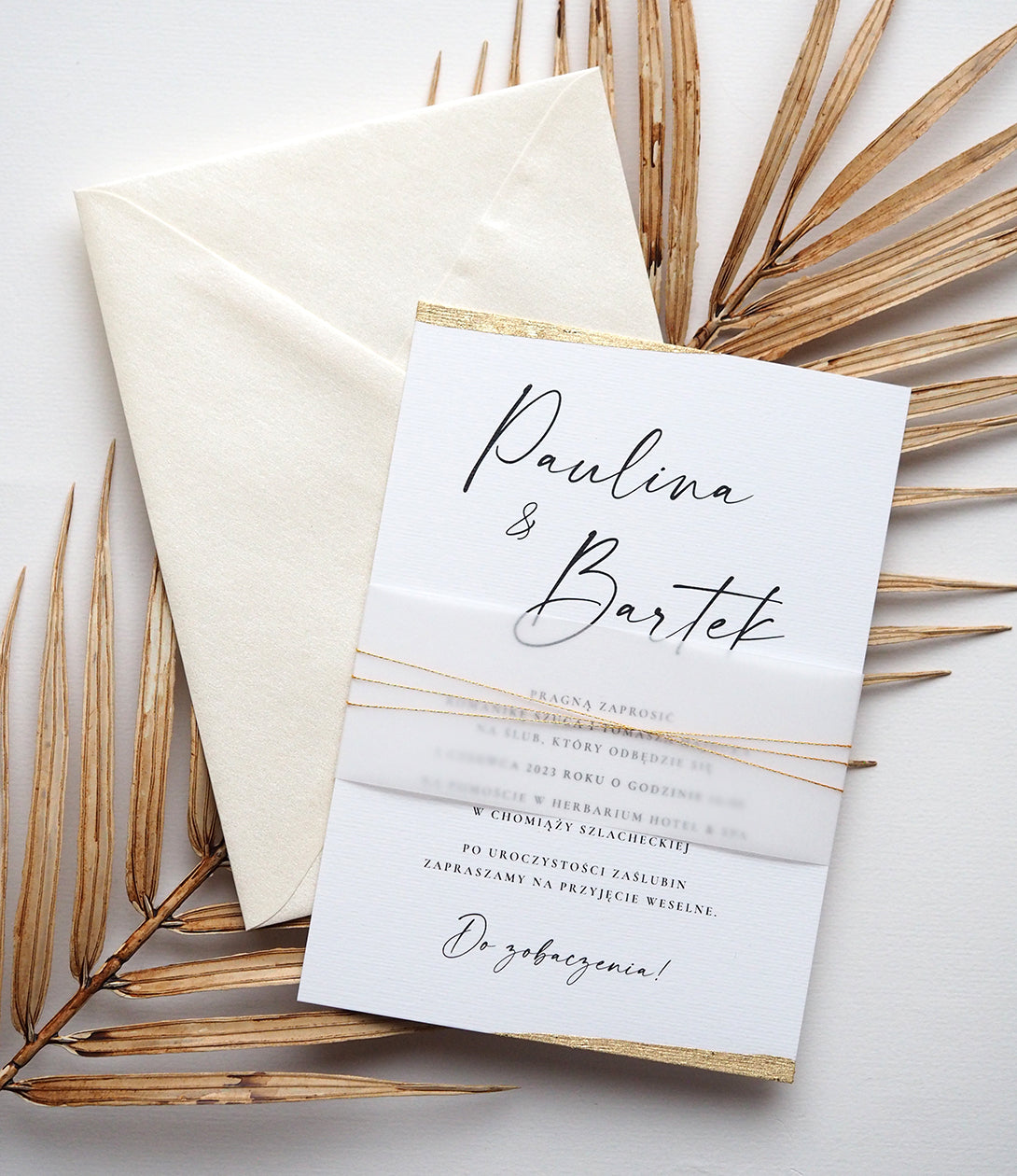 Zaproszenie Love Letter Modern