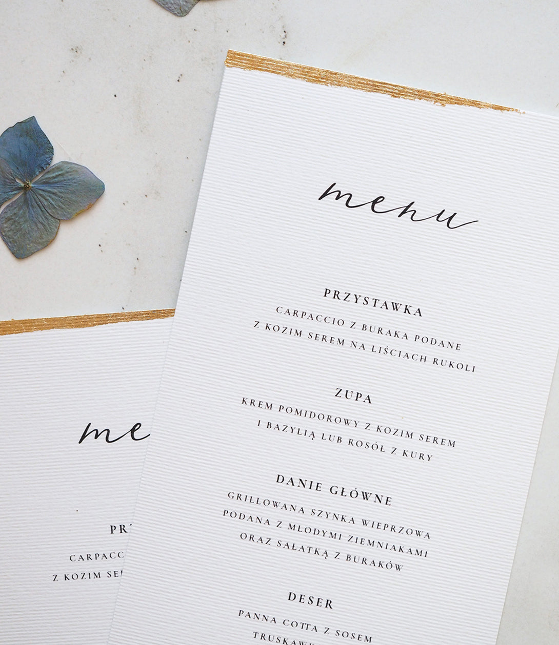 Menu Love Letter